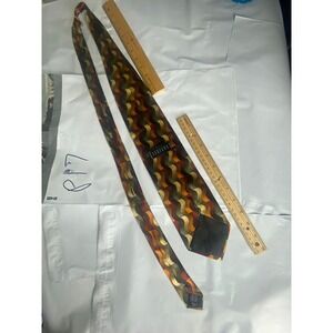 Bergamo New York Mens Silk Tie Woven Pattern